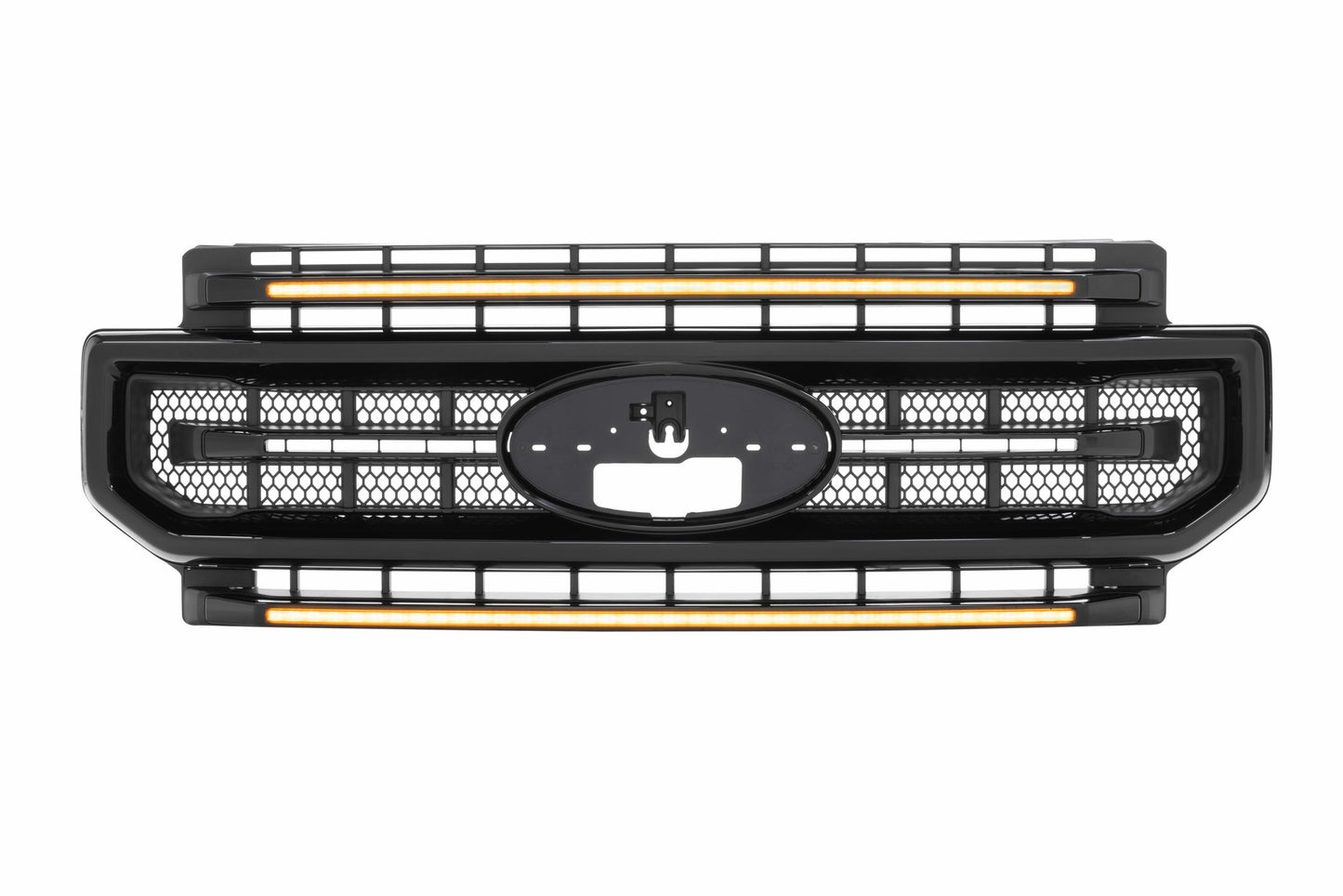 XBG LED Grille: Ford Super Duty (20-22 / Black / Amber DRL)