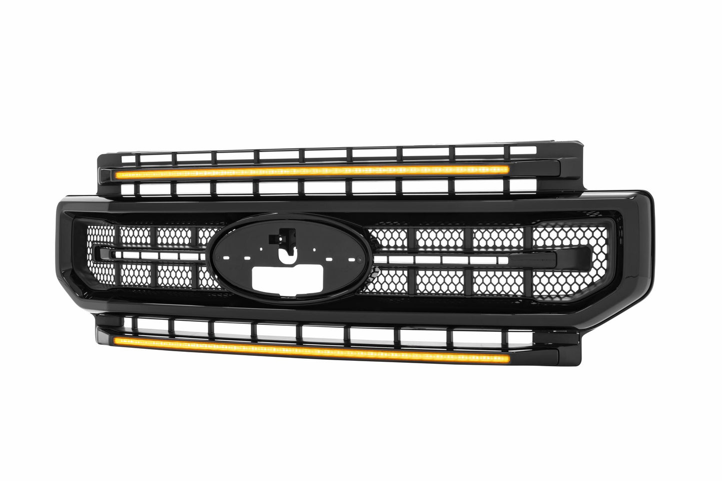 XBG LED Grille: Ford Super Duty (20-22 / Black / Amber DRL)