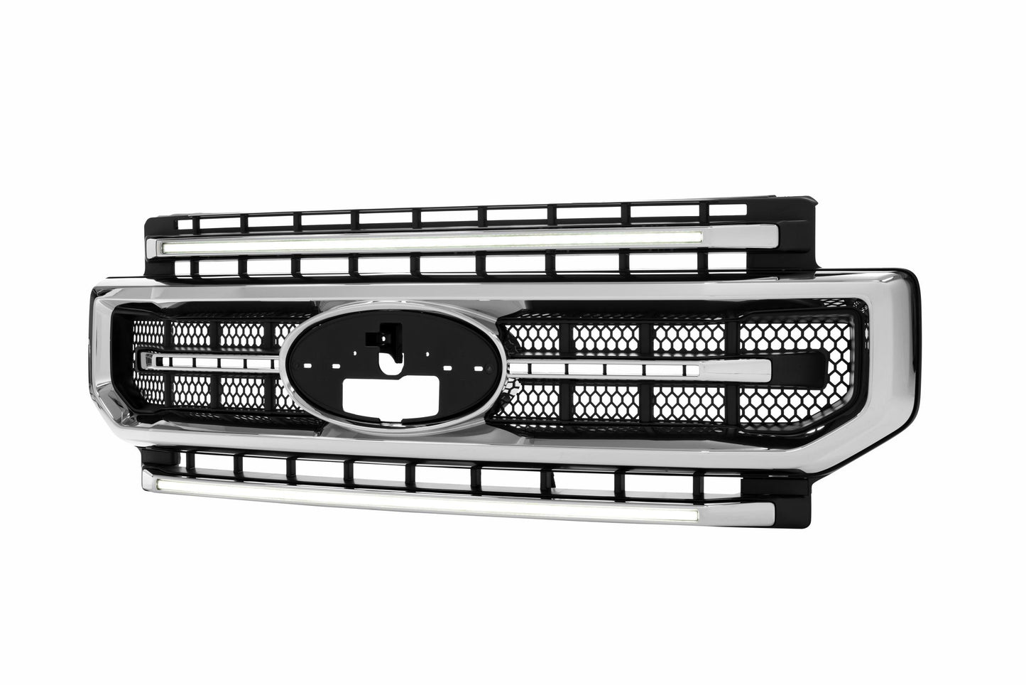 XBG LED Grille: Ford Super Duty (20-22 / Chrome / White DRL)