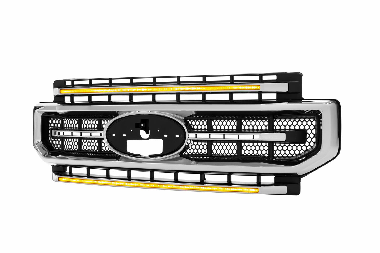 XBG LED Grille: Ford Super Duty (20-22 / Chrome / Amber DRL)