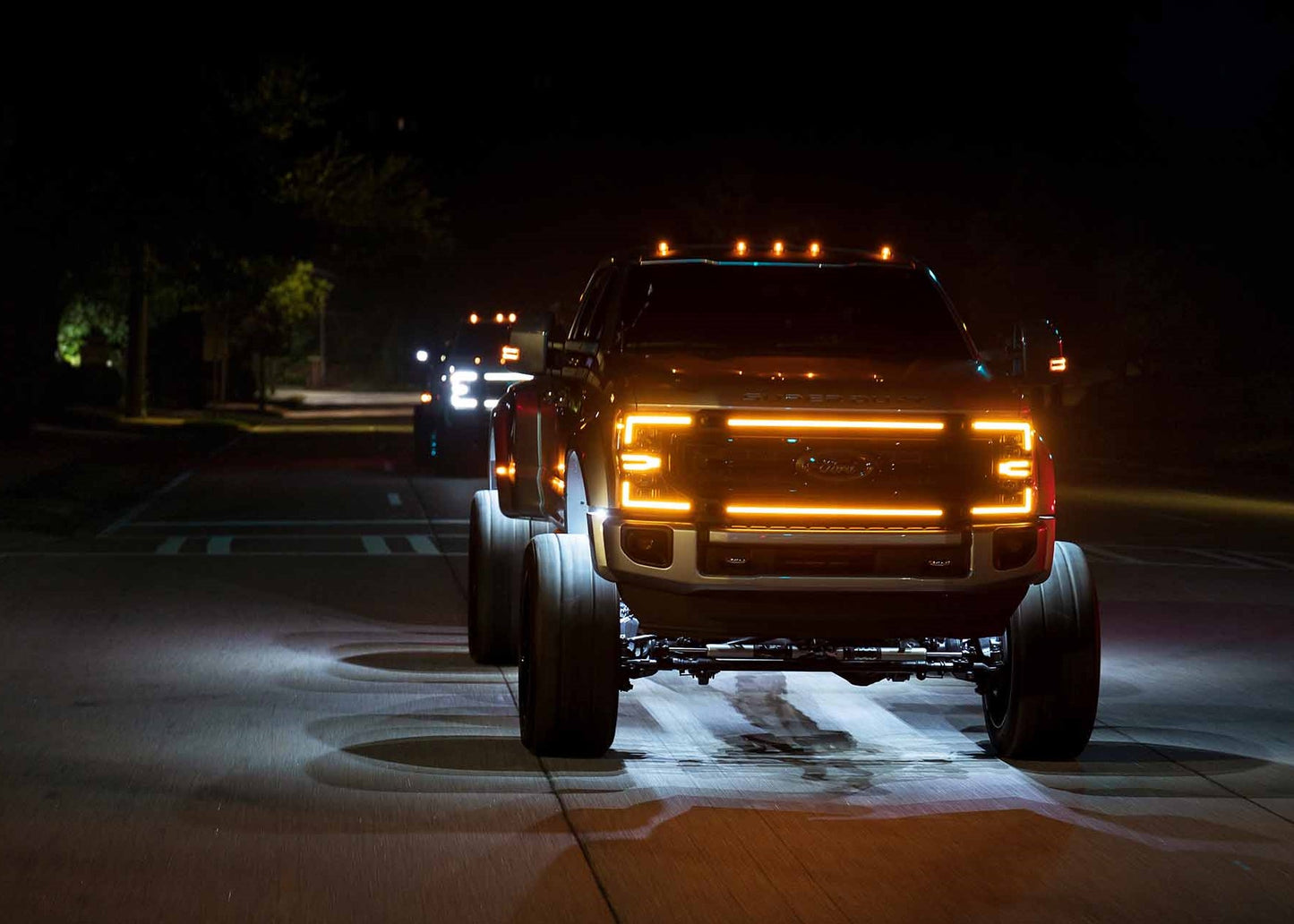 XBG LED Grille: Ford Super Duty (20-22 / Chrome / Amber DRL)