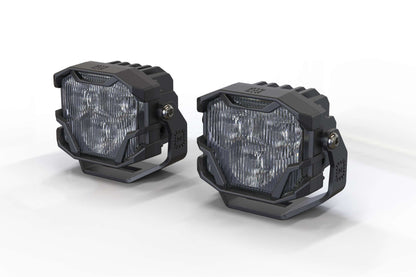 Morimoto 4Banger 2.0 HXB LED Pods (SAE Wide / White / Set)