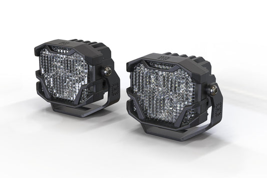 Morimoto 4Banger 2.0 HXB LED Pods (Flood / White / Set)