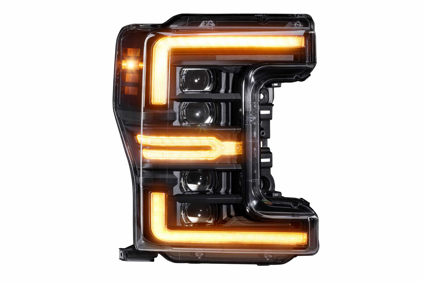 XB LED Headlights: Ford Super Duty (17-19 / Amber DRL / Set)