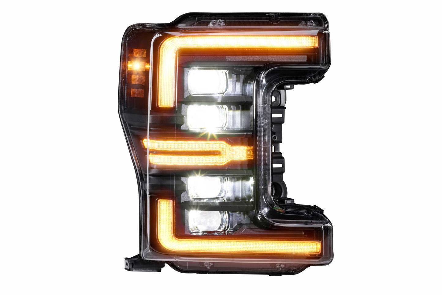 XB LED Headlights: Ford Super Duty (17-19 / Amber DRL / Set)