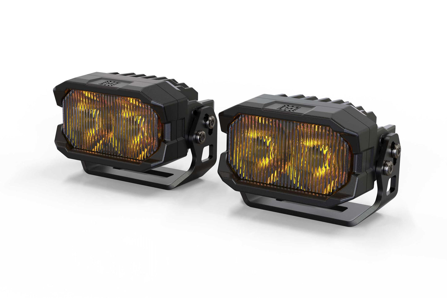 Morimoto 2Banger NCS LED Pod (SAE Wide / Yellow / Set)