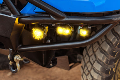 Morimoto 2Banger NCS LED Pod (SAE Wide / Yellow / Set)