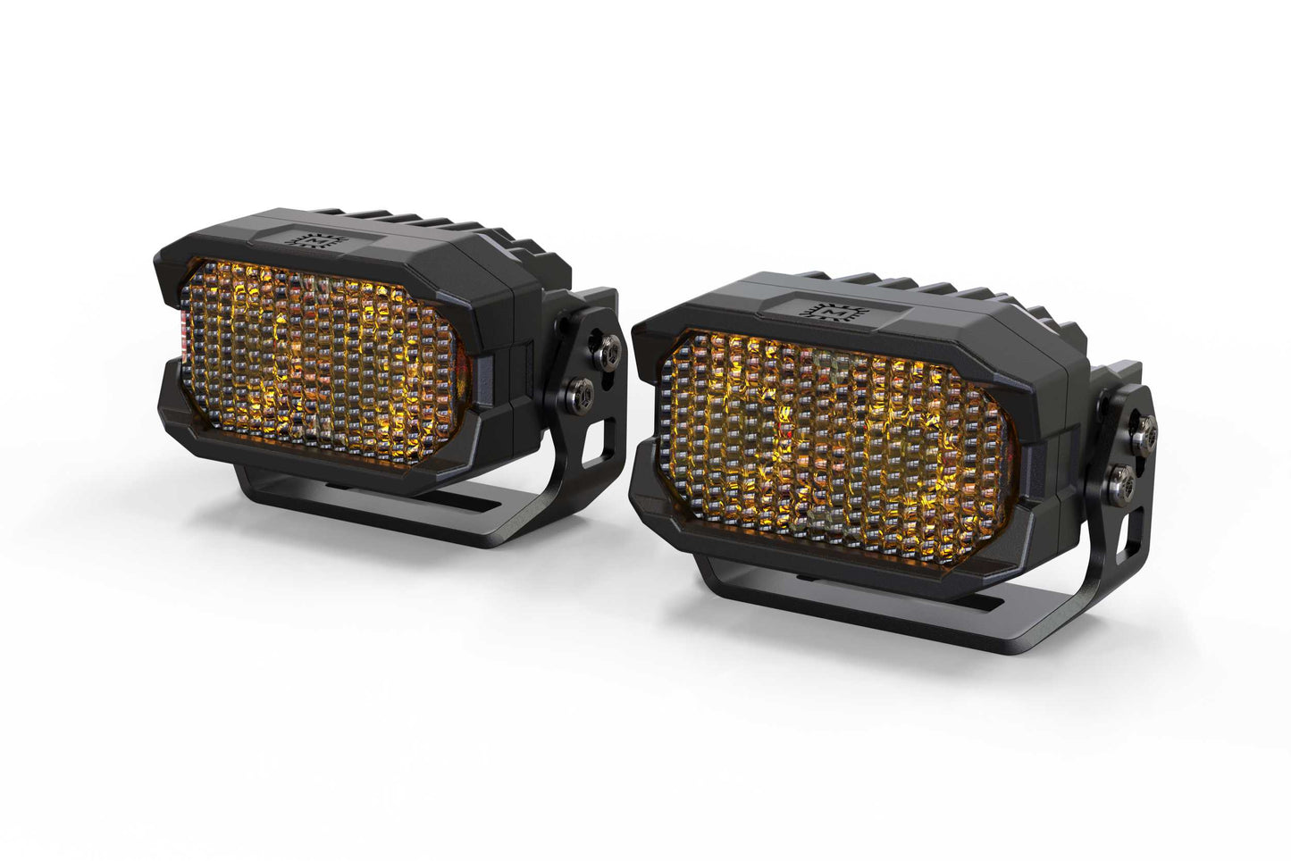 Morimoto 2Banger HXB LED Pod (Flood / Yellow / Set)