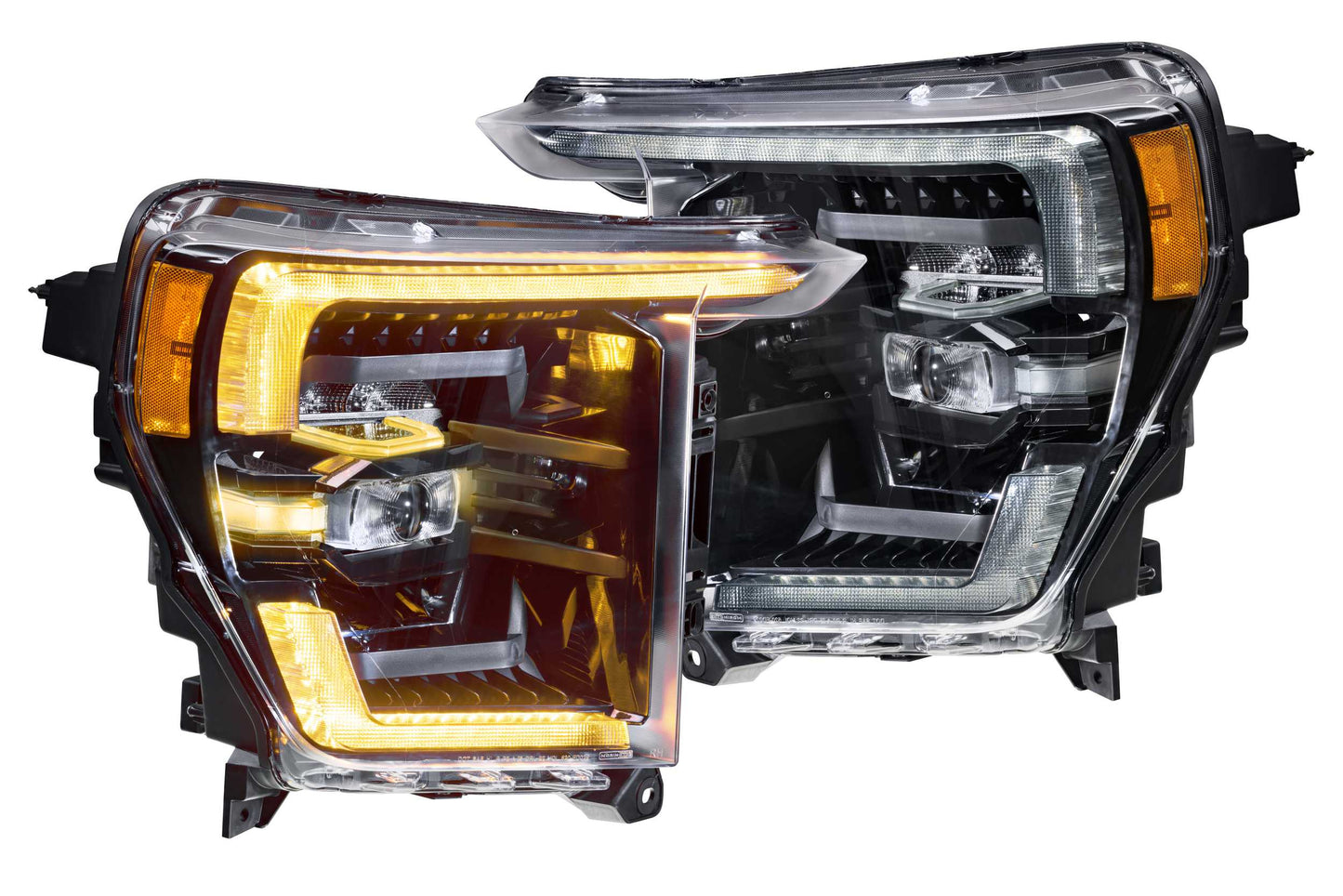 XB LED Headlights: Ford F-150 (21-23 / Amber DRL / Set)