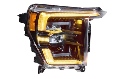 XB LED Headlights: Ford F-150 (21-23 / Amber DRL / Set)