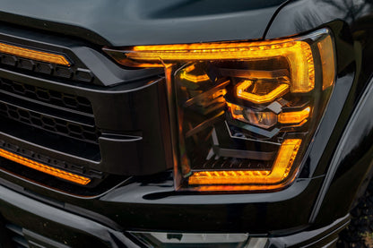 XB LED Headlights: Ford F-150 (21-23 / Amber DRL / Set)