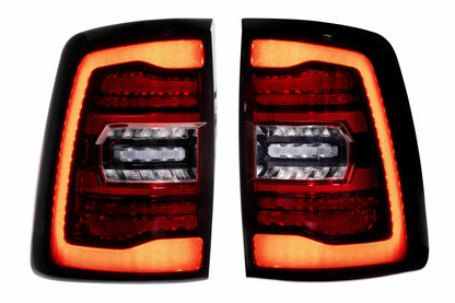 XB LED Tail Lights: Ram HD (19+ / Red Lens / Set)