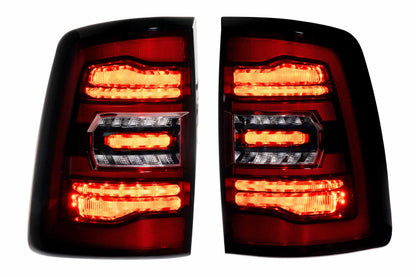 XB LED Tail Lights: Ram HD (19+ / Red Lens / Set)