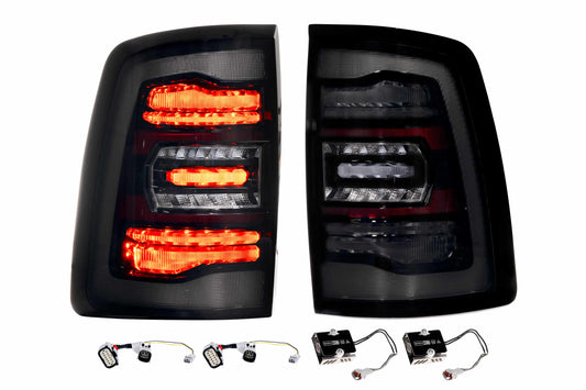 XB LED Tail Lights: Ram HD (19+ / Smoked Lens / Set)