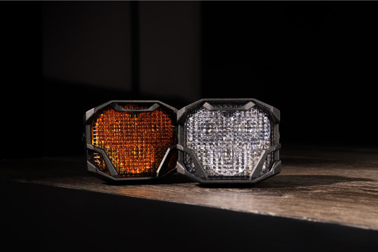 Morimoto 4Banger 2.0 HXB LED Pods (Flood / Yellow / Set)