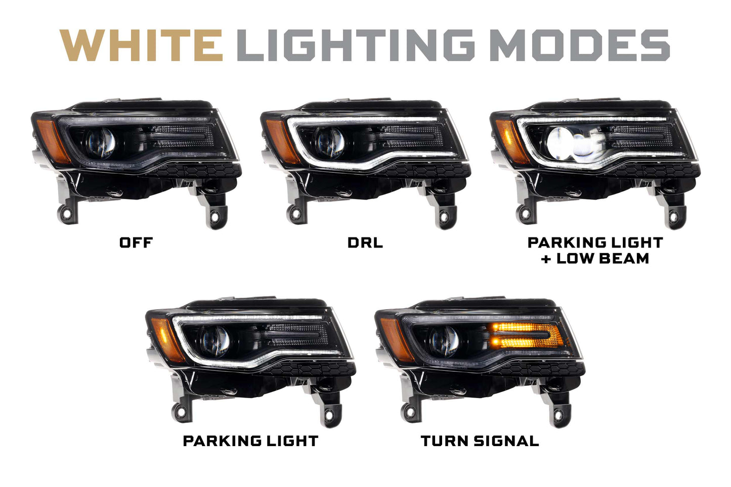 XB LED Headlights: Jeep Grand Cherokee (14-22 / Gen II / Set)