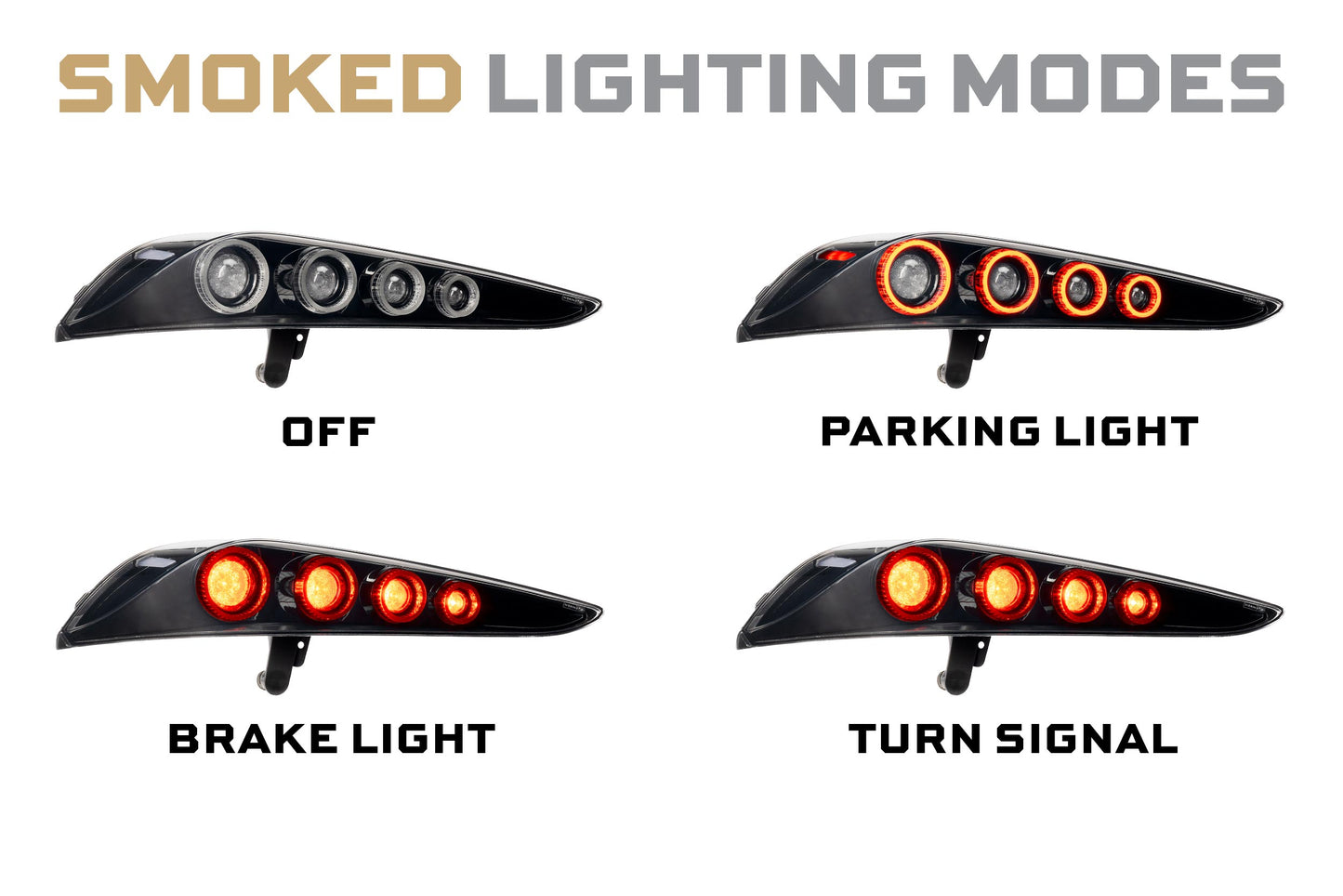 XB LED Tail Lights: Toyota Supra (20+ / Smoked Lens / Set)