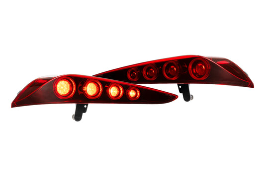 XB LED Tail Lights: Toyota Supra (20+ / Red Lens / Set)