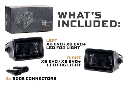 XB Evo+ Fog Lights: Type F2 (White + Yellow / Set)