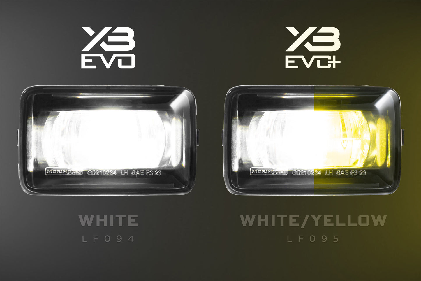 XB Evo+ Fog Lights: Type F2 (White + Yellow / Set)