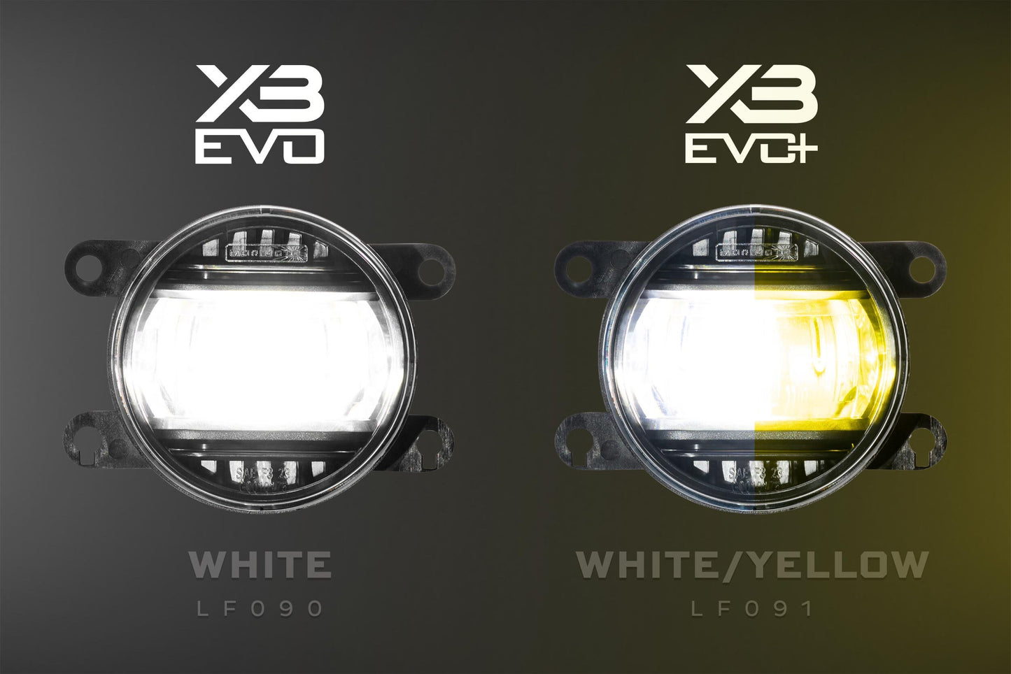 XB Evo+ Fog Lights: Type S (White + Yellow / Set)