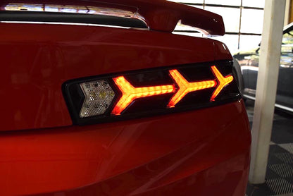 XB LED Tail Lights: Chevrolet Camaro (16-18 / Smoked Lens Lambo / Set)