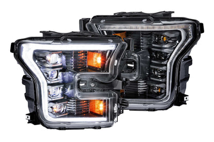 XB LED Headlights: Ford F-150 (15-17 / White DRL / Set)