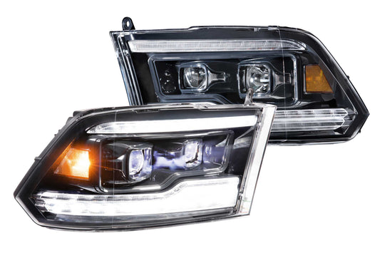 XB LED Headlights: Dodge Ram (09-18 / White DRL / Set)