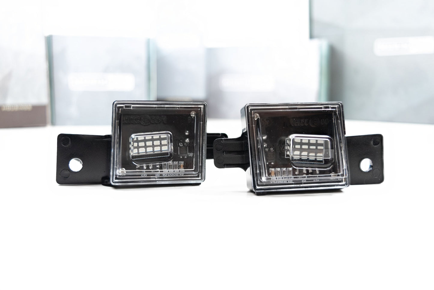 XB LED License Plate Lights: Chevrolet Silverado (14-18 / Set)