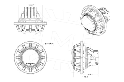 Super7 Headlights: Jeep JK (07-18 / Set)