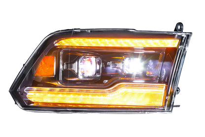 XB LED Headlights: Dodge Ram (09-18 / Amber DRL / Set)