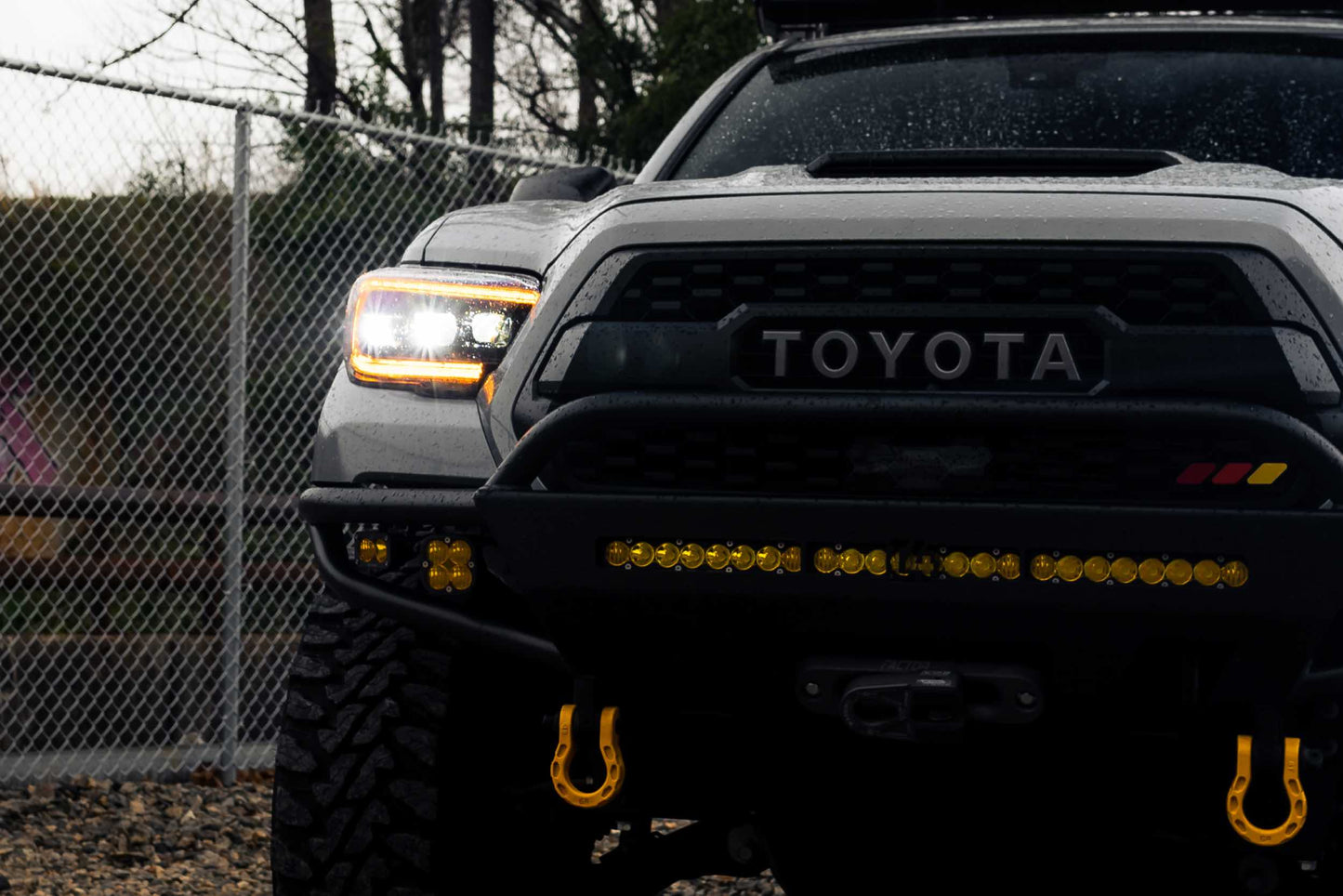 XB LED Headlights: Toyota Tacoma (16-23 / Amber DRL / Set)