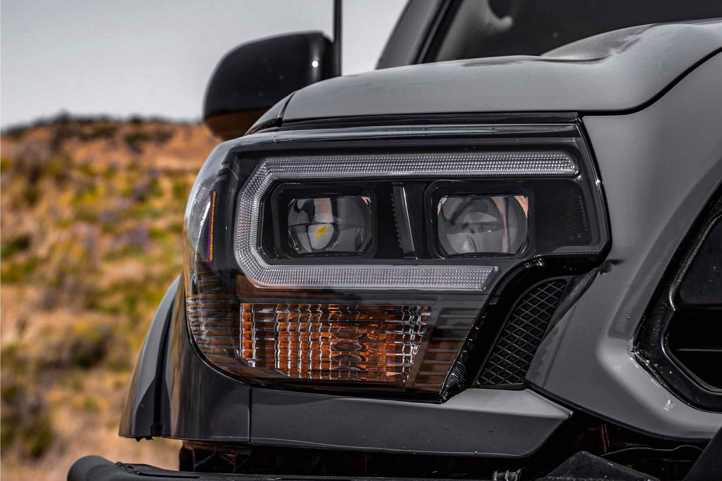 XB Hybrid LED Headlights: Toyota Tacoma (12-15 / Amber DRL / Set)