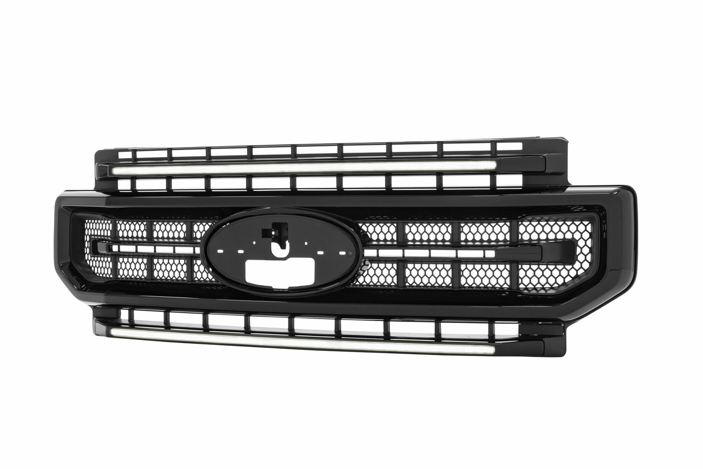 XBG LED Grille: Ford Super Duty (20-22 / Black / White DRL)