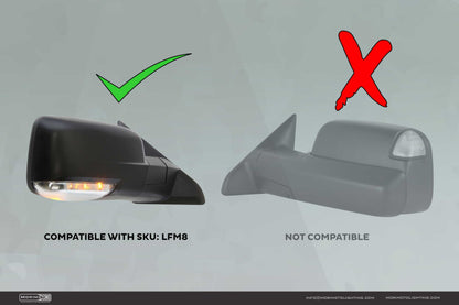 XB LED Mirror Lights: Dodge Ram (09-18 / Underside / Set)