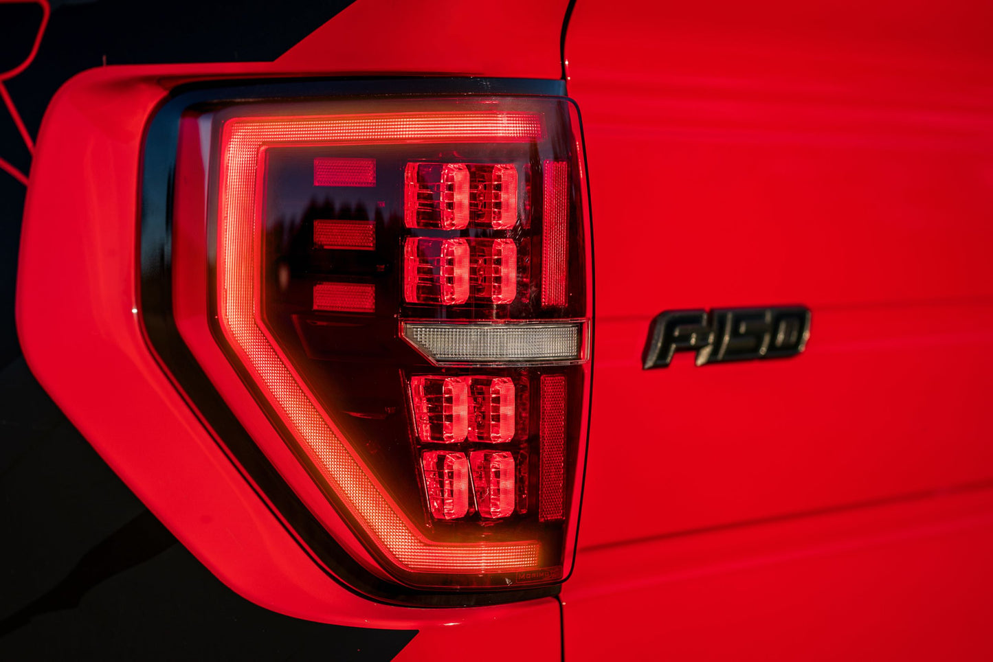 XB LED Tail Lights: Ford F-150 (09-14 / Red Lens / Set)