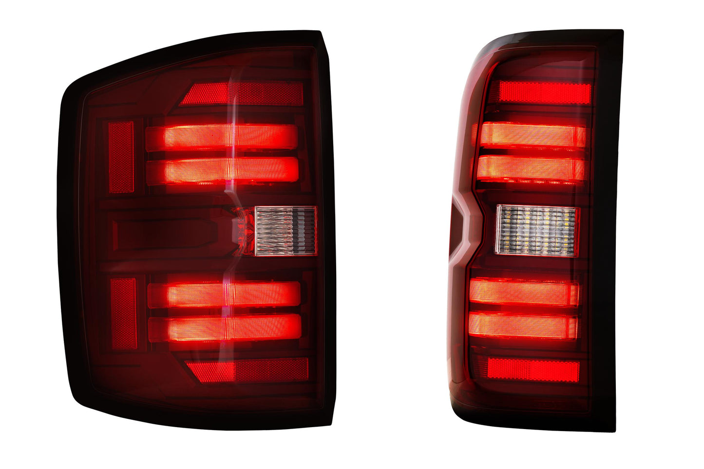 XB LED Tail Lights: Chevrolet Silverado (14-19 / Red Lens / Set)