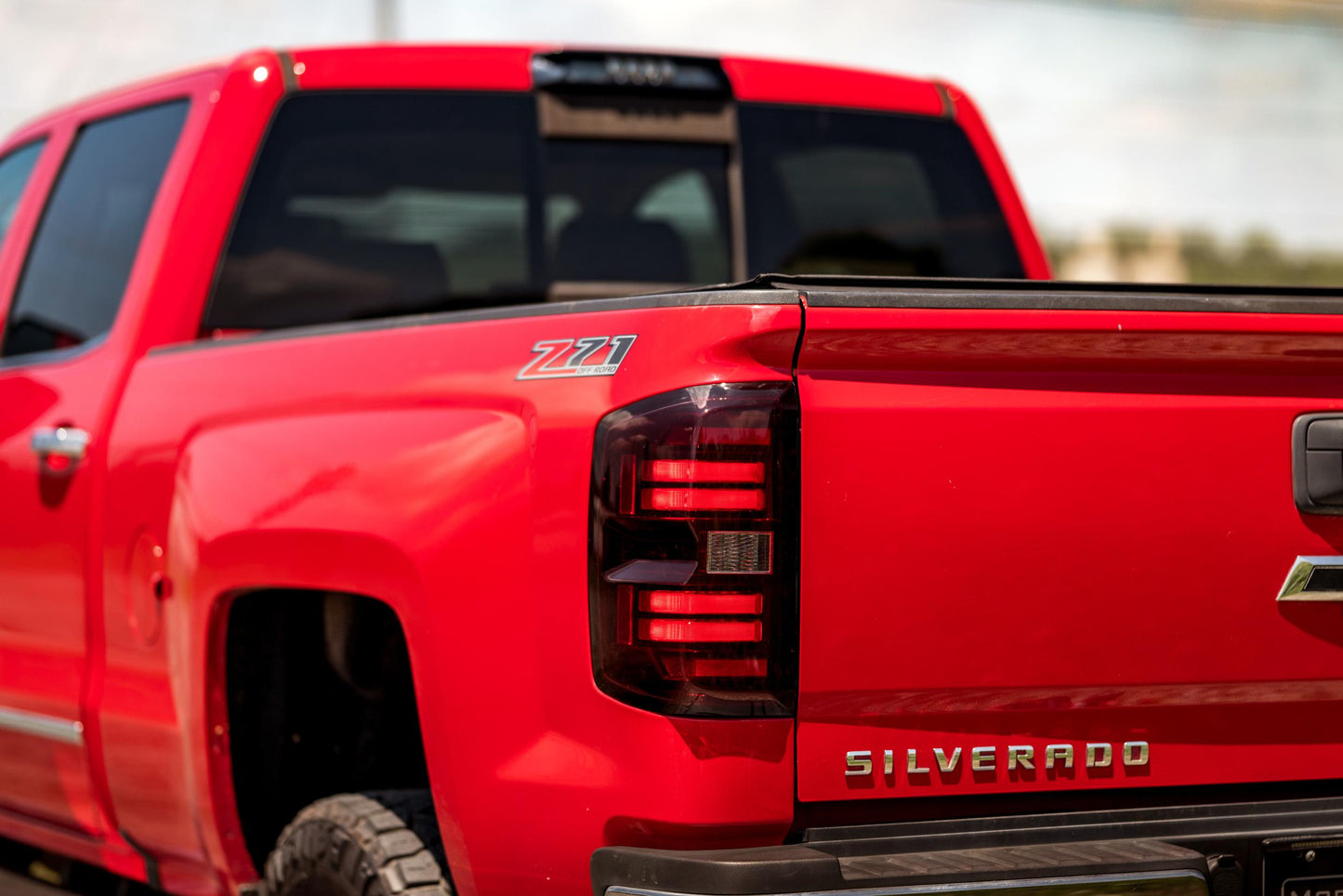 XB LED Tail Lights: Chevrolet Silverado (14-19 / Red Lens / Set)