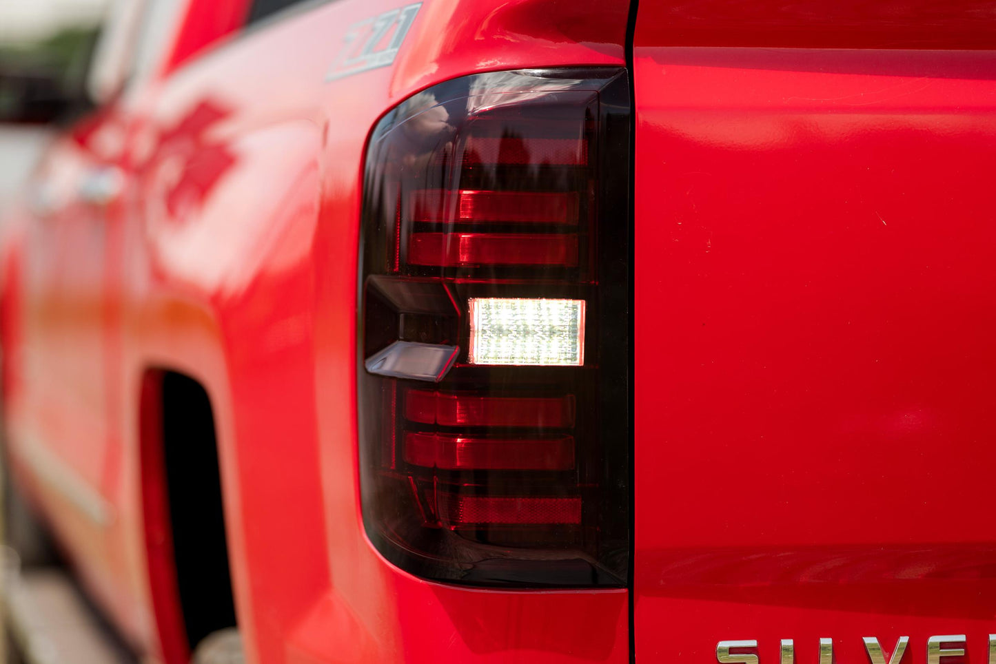 XB LED Tail Lights: Chevrolet Silverado (14-19 / Red Lens / Set)