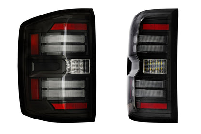 XB LED Tail Lights: Chevrolet Silverado (14-19 / Smoked Lens / Set)