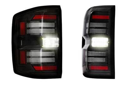 XB LED Tail Lights: Chevrolet Silverado (14-19 / Smoked Lens / Set)