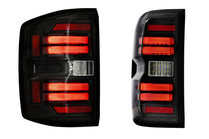 XB LED Tail Lights: Chevrolet Silverado (14-19 / Smoked Lens / Set)