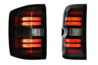 XB LED Tail Lights: Chevrolet Silverado (14-19 / Smoked Lens / Set)