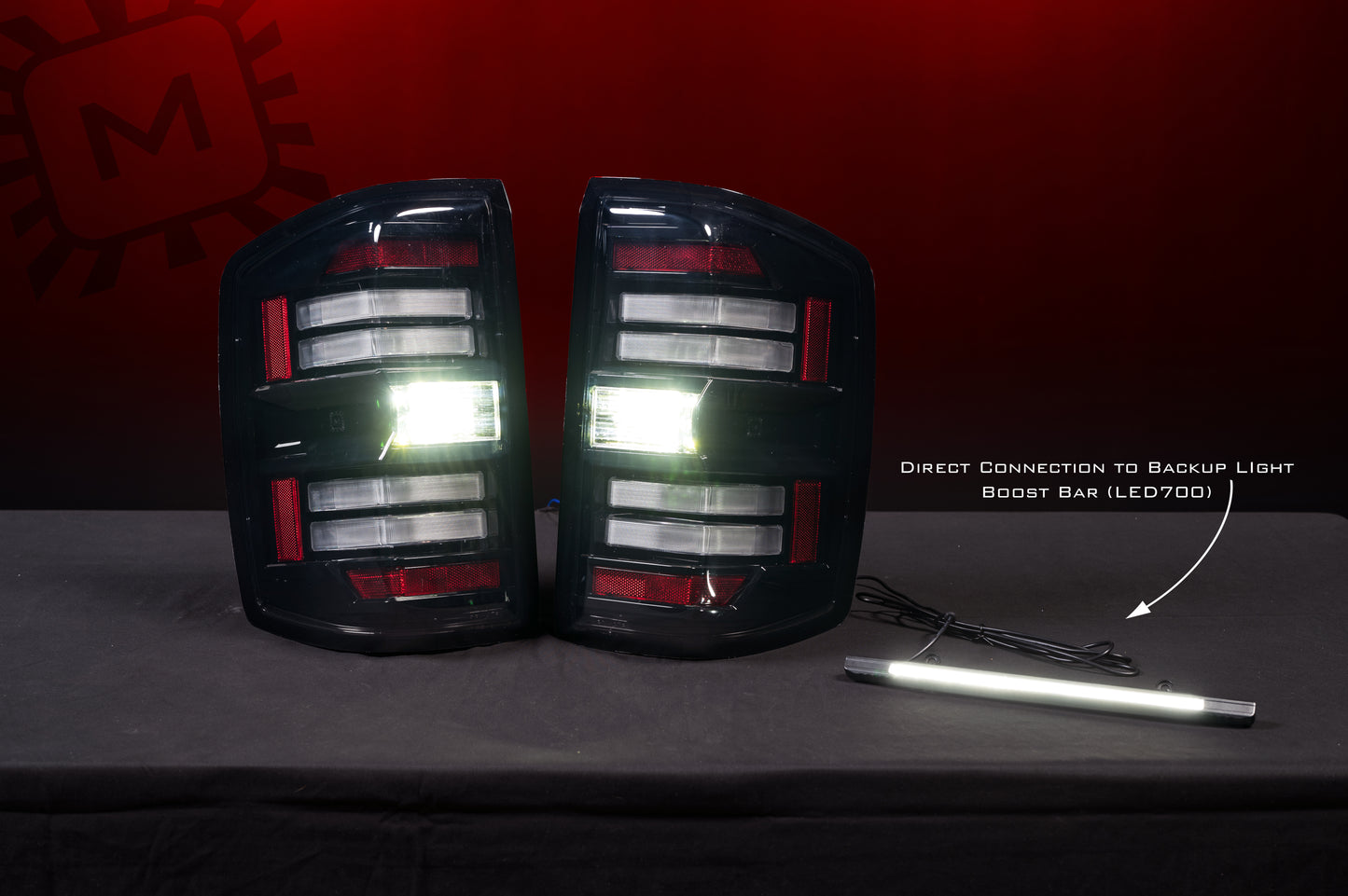 XB LED Tail Lights: Chevrolet Silverado (14-19 / Smoked Lens / Set)