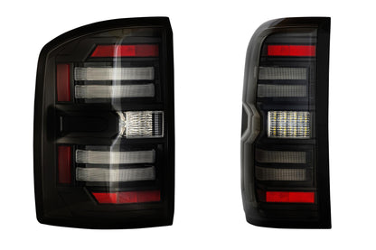 XB LED Tail Lights: GMC Sierra (14-18 / Smoked Lens / Set)