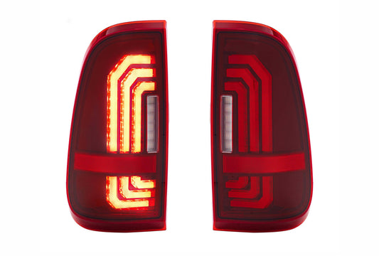 XB LED Tail Lights: Ford Super Duty (99-16 / Red Lens / Set)