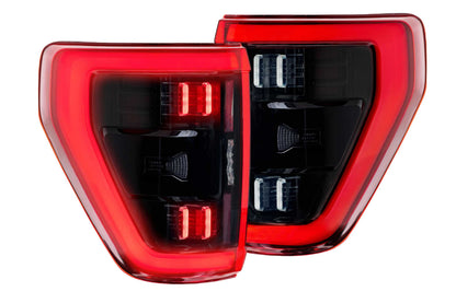 XB LED Tail Lights: Ford F-150 (21+ / Red Lens / Set)