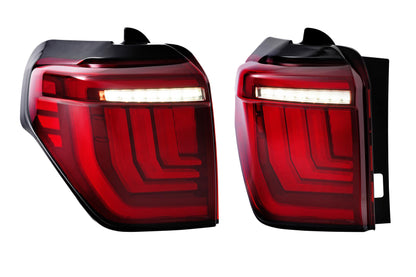 XB LED Tail Lights: Toyota 4Runner (10-24 / Red Lens / Set)