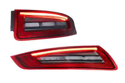 XB LED Tail Lights: Porsche 911 997.1 (05-08 / Red Lens / Set)