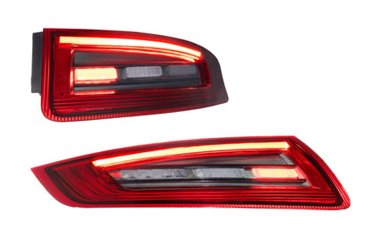 XB LED Tail Lights: Porsche 911 997.1 (05-08 / Red Lens / Set)